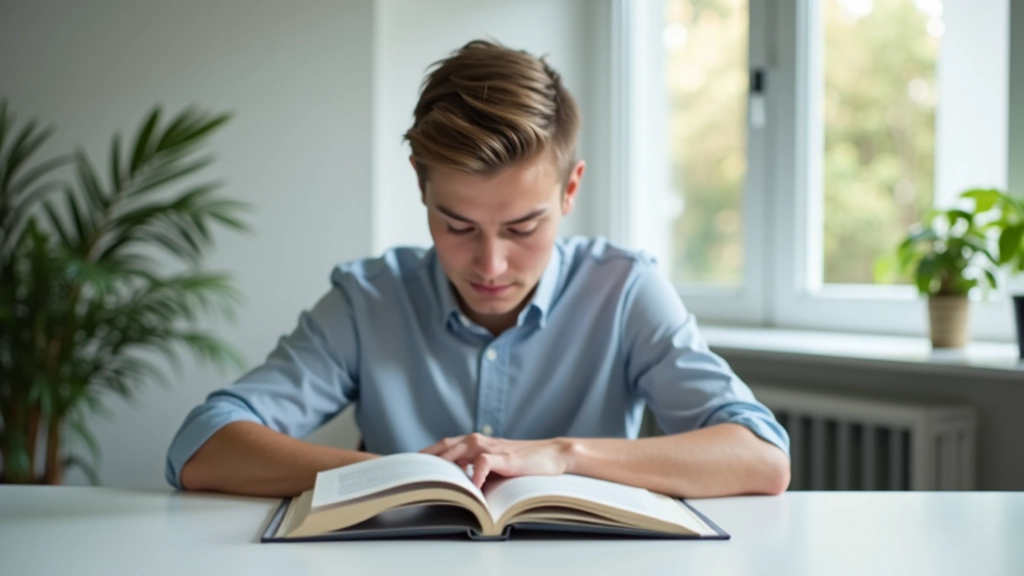 Effiziente Lesesitzung mit konzentriertem Fokus