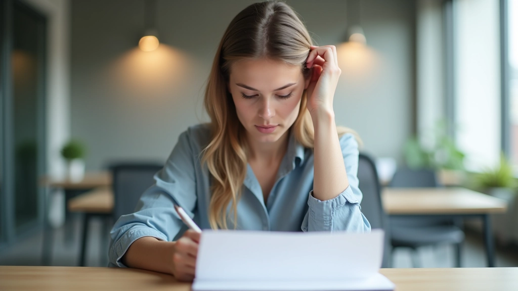 Person sucht gezielt nach einem bestimmten Wort oder Konzept in einem langen Dokument